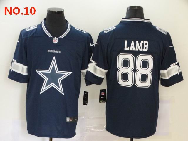 Men's Dallas Cowboys #88 CeeDee Lamb Jersey NO.10;